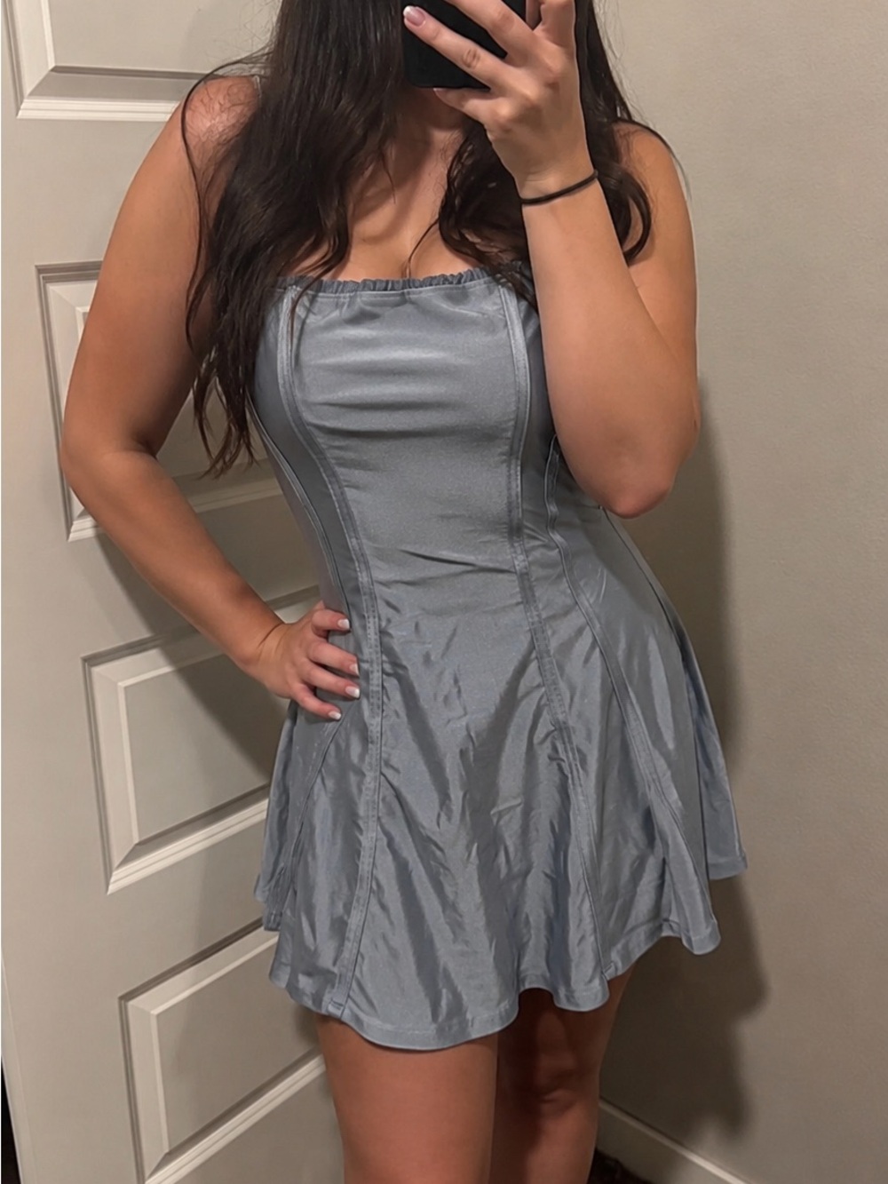 ✨ Fairycore Blue Corset Mini Dress | Y2K Coquette Strappy Fit & Flare ✨